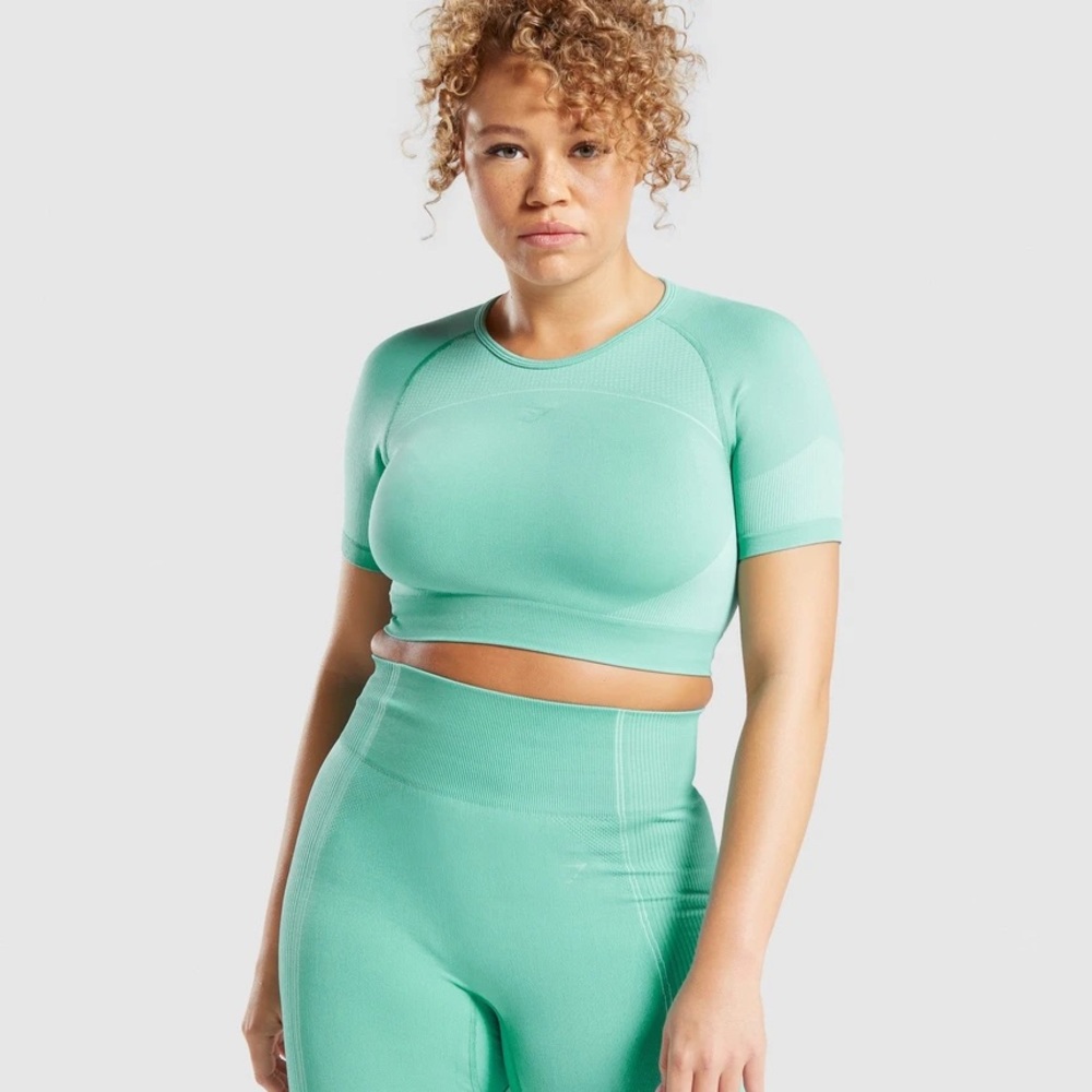 FULL SET Gymshark Ultra Seamless teal - Picture 3 of 9